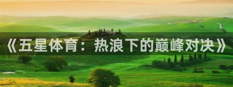 说球帝下载：《五星体育：热浪下的巅峰对决》